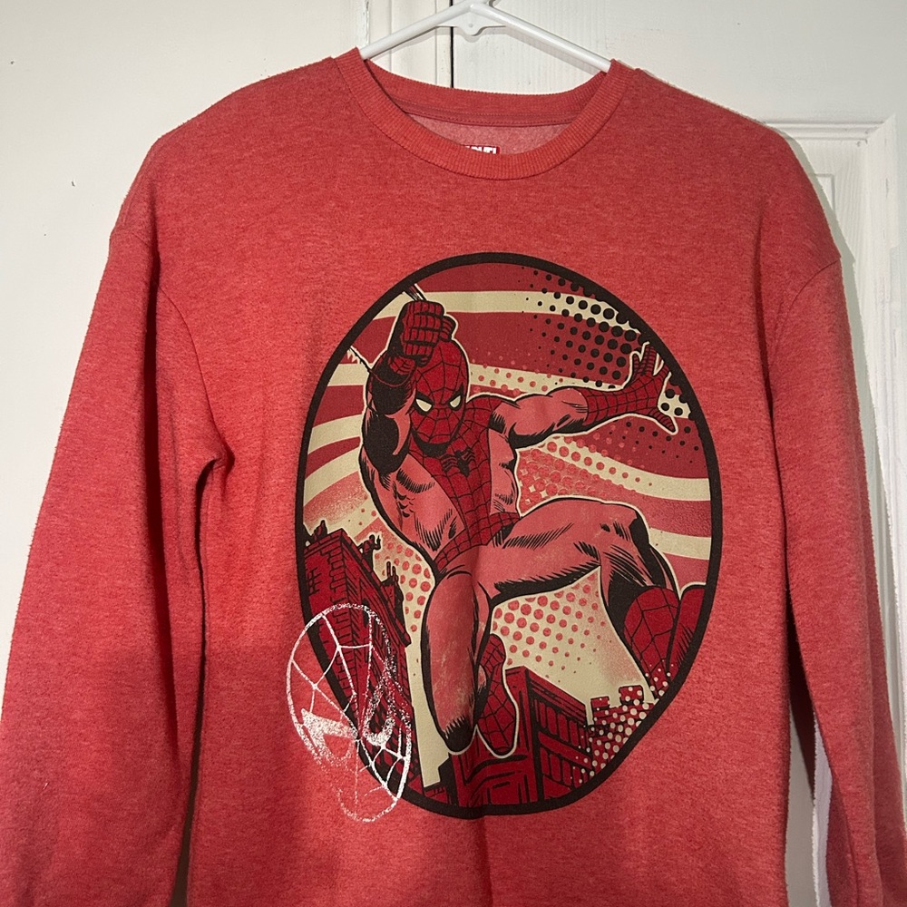 Marvel Red Spider-Man Crewneck Sweater